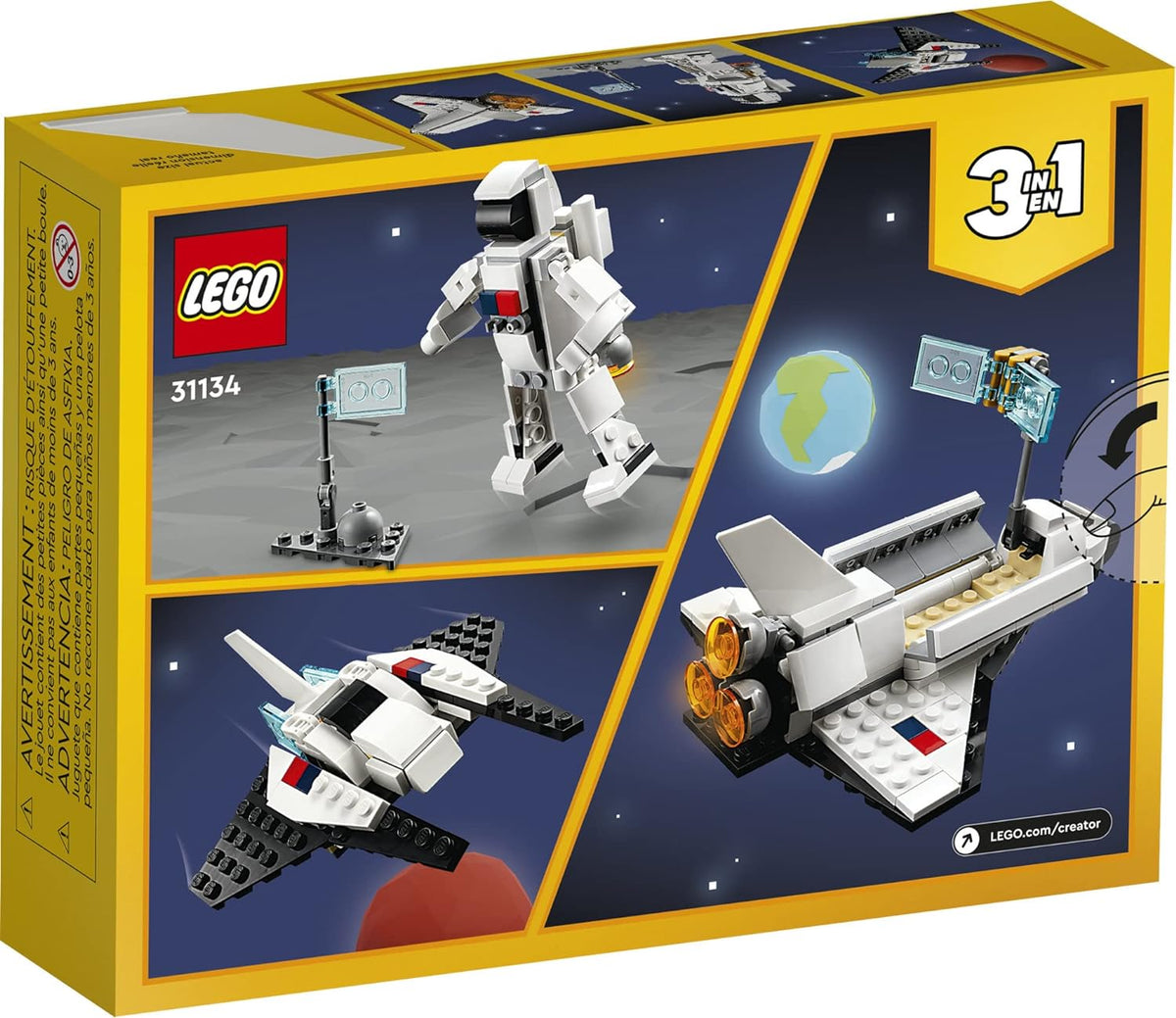 LEGO Creator - 3 in 1 Space Shuttle Stocking Stuffer 31134
