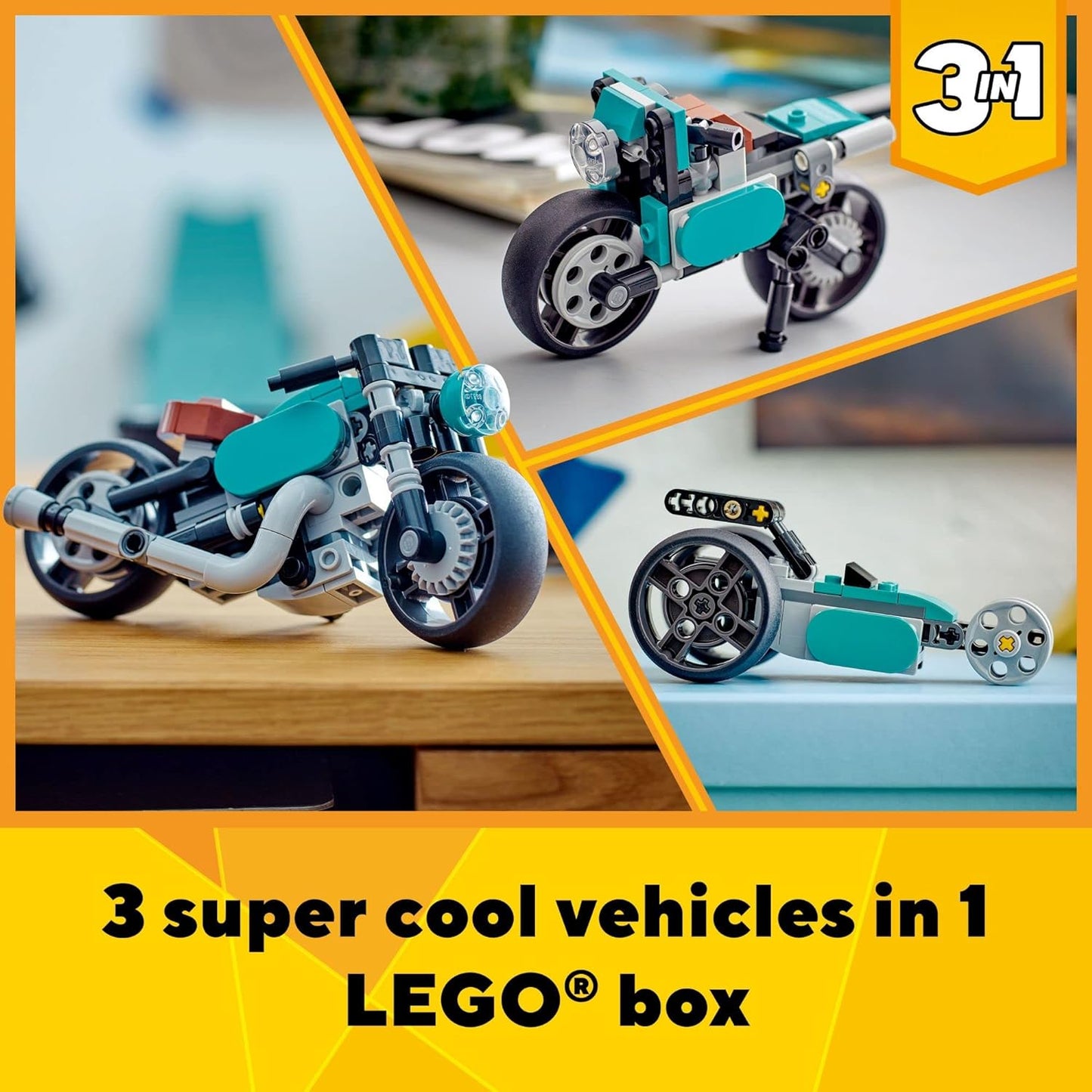 LEGO Creator - 3 in 1 Vintage Motorcycle Set 31135