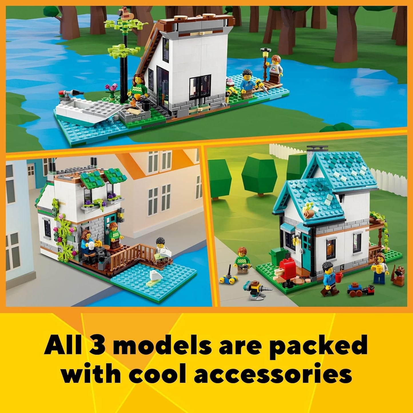 LEGO Creator - 3 in 1 Cozy House Building 31139
