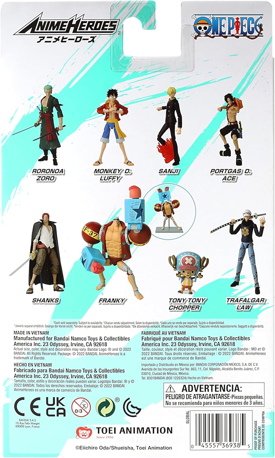 Anime Heroes - One Piece - 6.5 Franky Action Figure