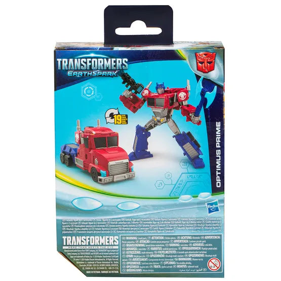 Transformers Earth Spark Deluxe Class Optimus Prime Action Figure