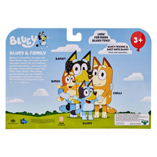 Bluey & Family Figures 4 pack