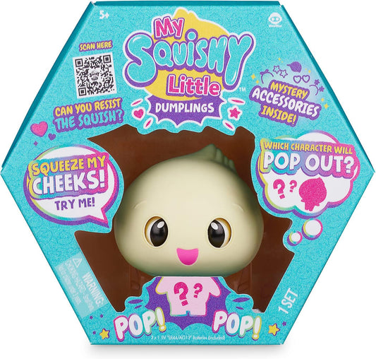 My Squishy Little Dumplings - Collectible Interactive Doll with Accessories - Dip (Turquoise)