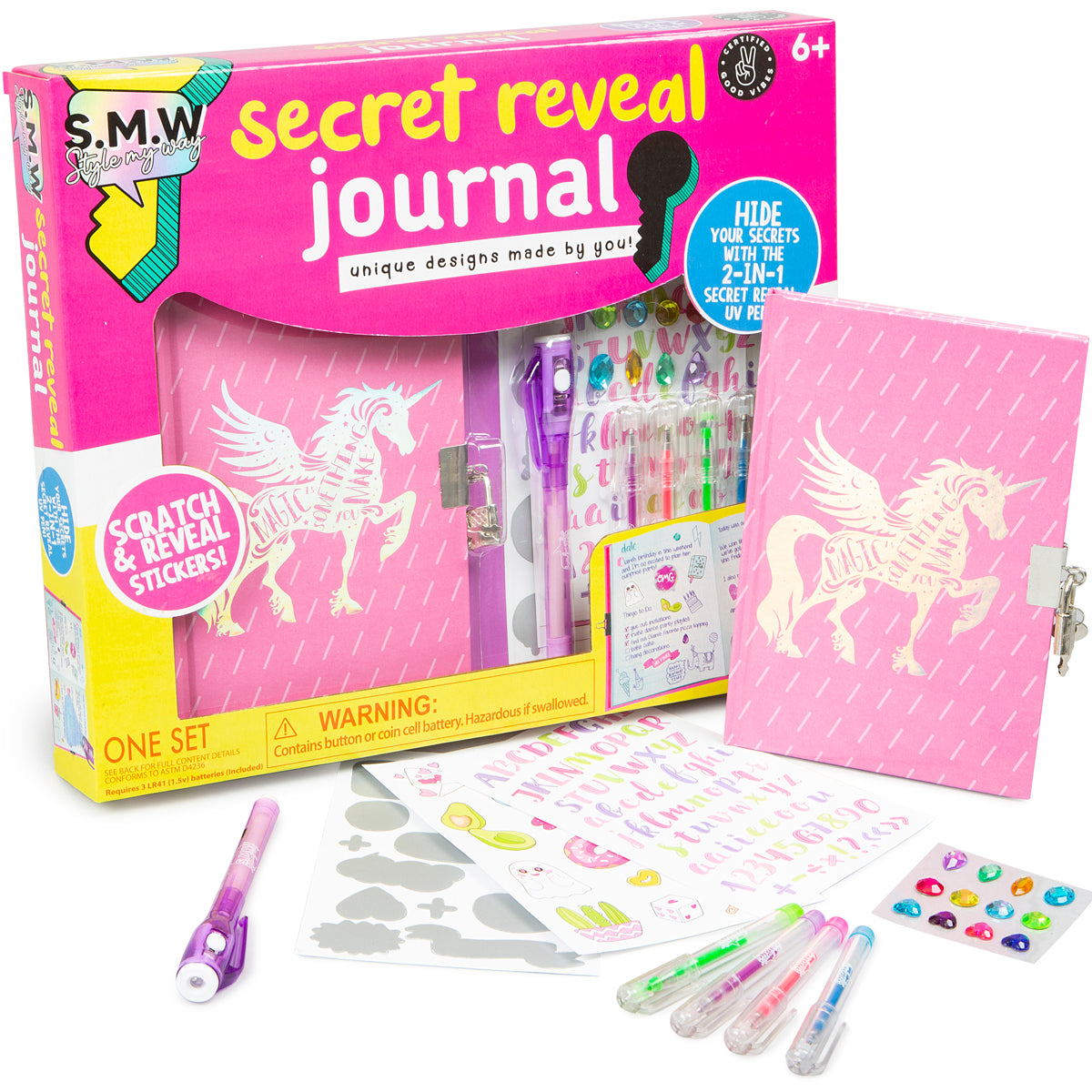Style My Way Secret Journal Craft Kit (Styles Vary)
