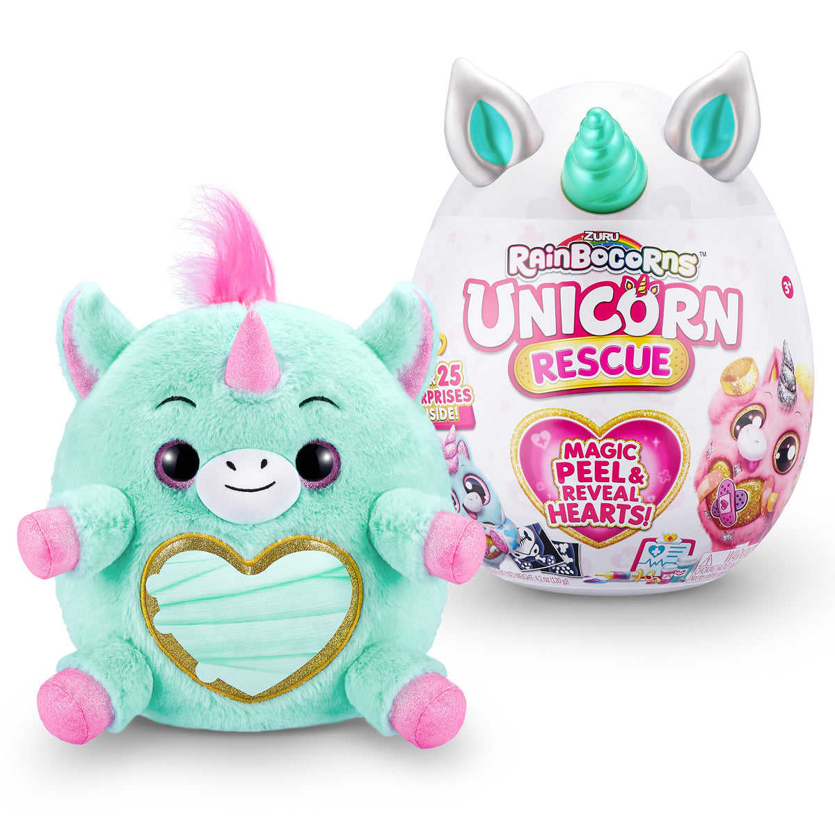 Rainbocorns Unicorn Rescue Surprise with 25 Surprises by ZURU (Styles Vary) PD