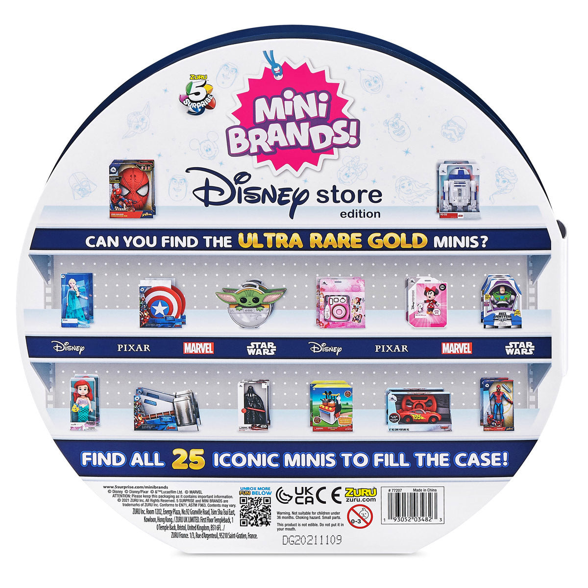 5 Surprise Mini Disney Brands Series 1 Collector's Case with 5 Minis by ZURU (Styles Vary)