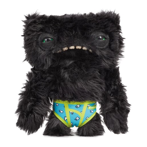 Fuggler 22cm Funny Ugly Monster - Budgie Fuggler Wide Eyed Weirdo (Black) Soft Toy