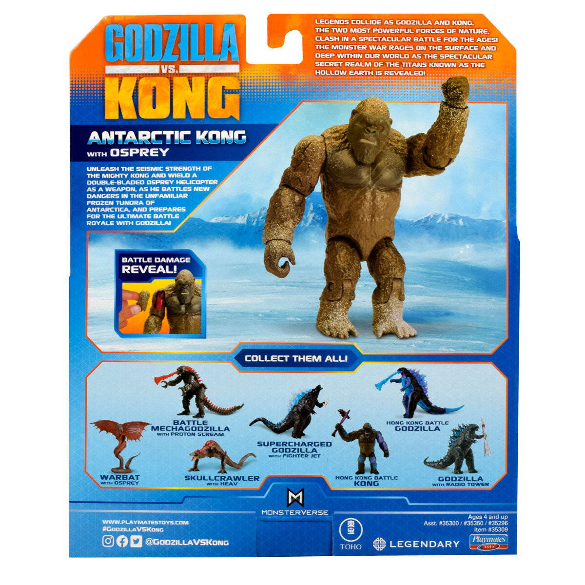 Monsterverse Godzilla vs Kong 15cm Antarctic Kong Figure