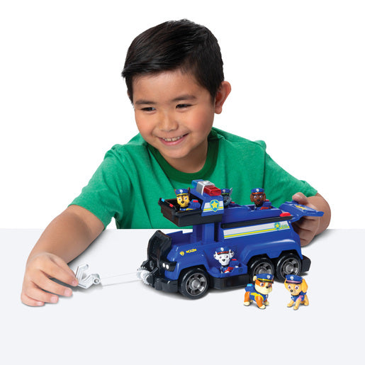 Paw Patrol Total Team Rescues Chases Team Police Cruiser Vehicle with 6 Pup Figures