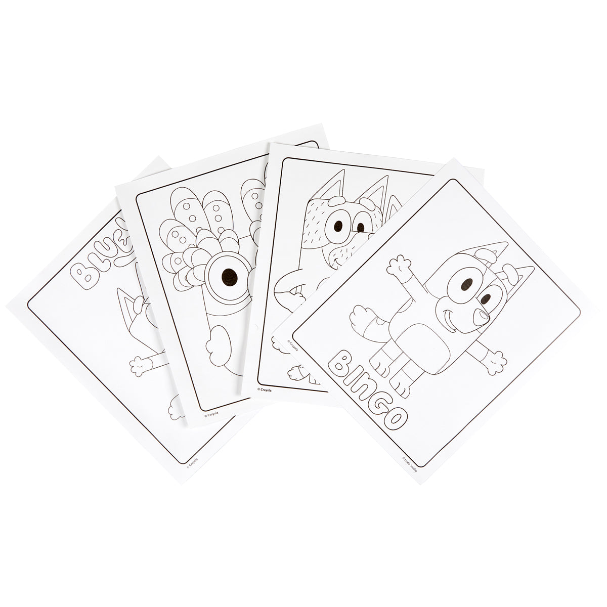 Bluey Crayola Color Wonder Mess Free Book