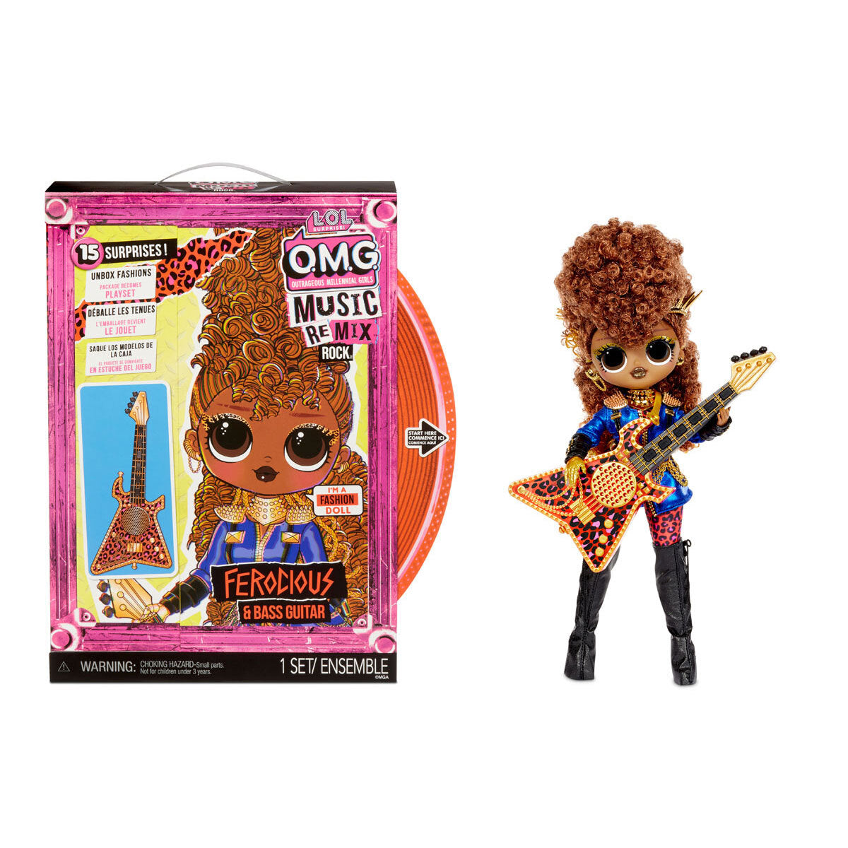 LOL Surprise! Outrageous Millennial Girls Music Remix Rock Ferocious Doll
