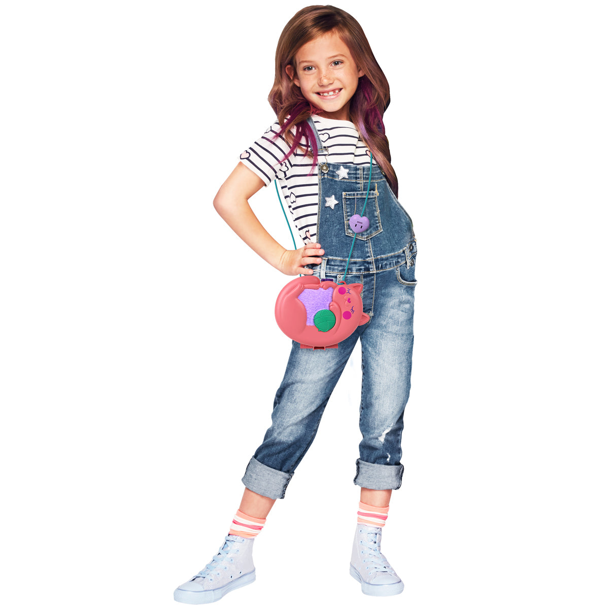 Polly Pocket Starring Shani Cuddly Cat Purse Compact Playset