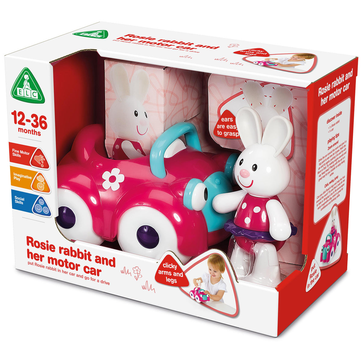 Early Learning Centre Rosie Rabbit And Her Motor Car