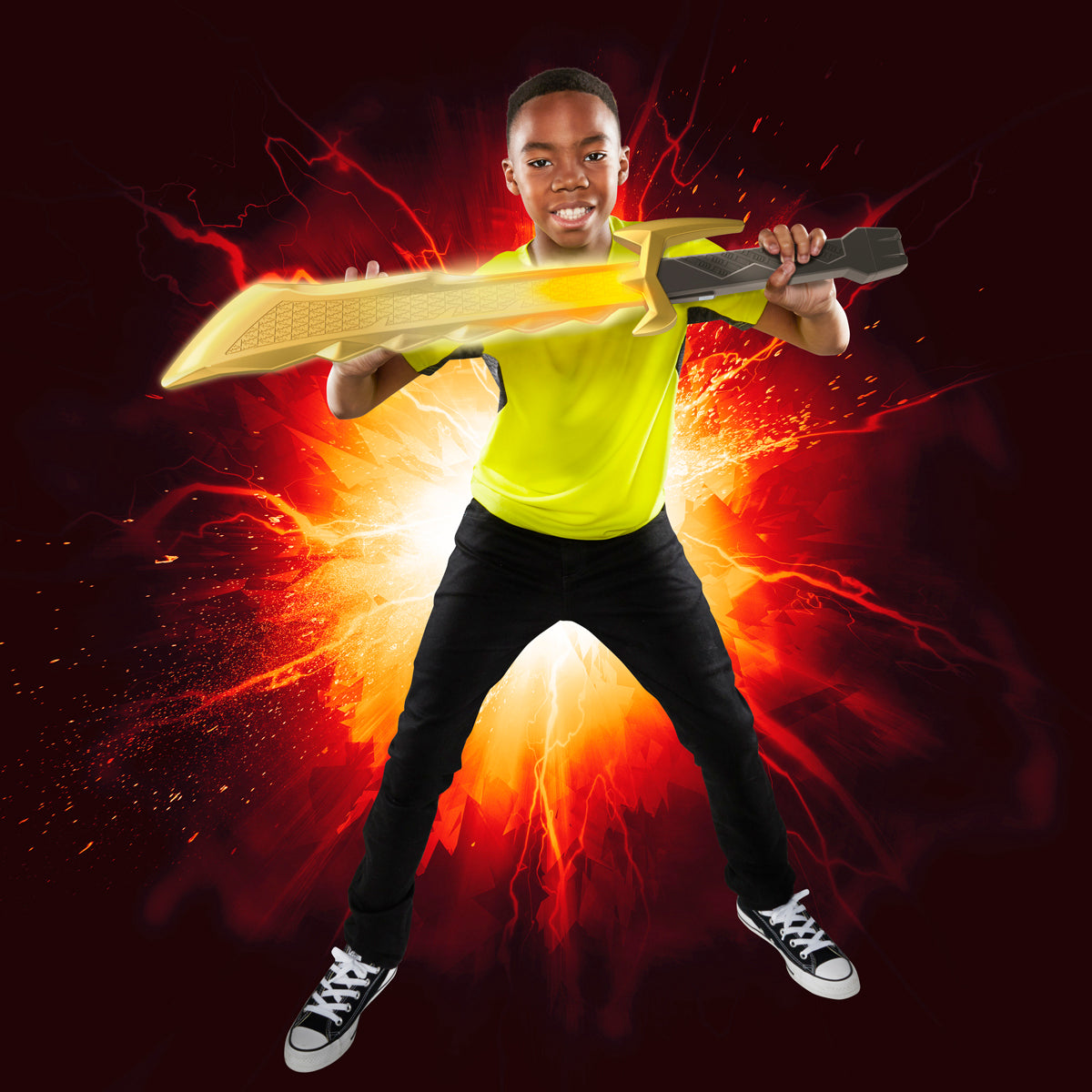 Power Rangers Dino Fury Megafury Saber with Motion-Activated Light and Sound FX