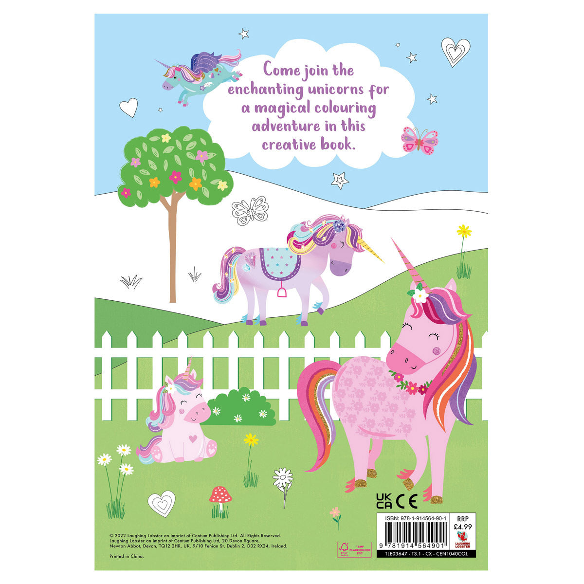 Quiet Time Colouring Book - Unicorns