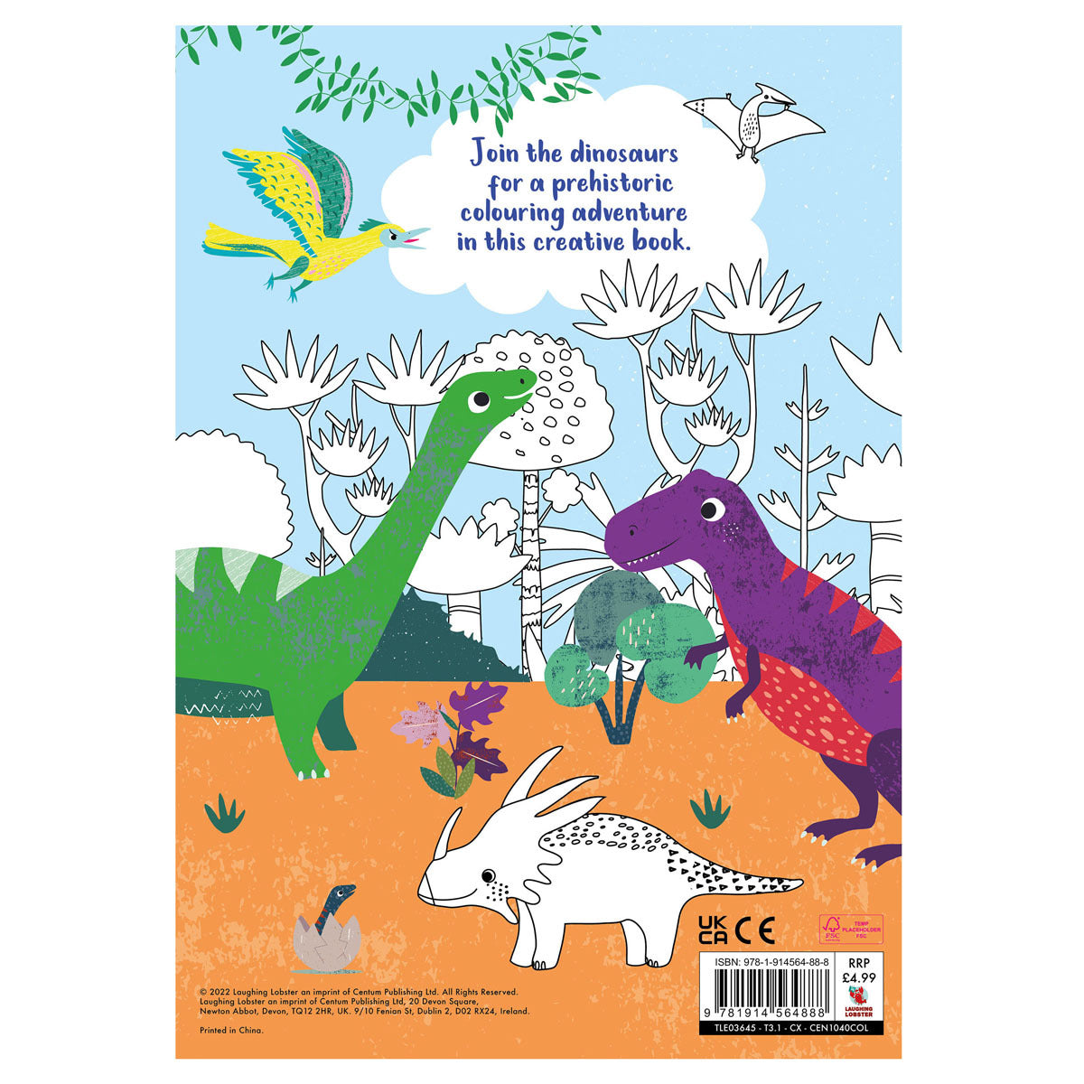 Quiet Time Colouring Book - Dinosaurs