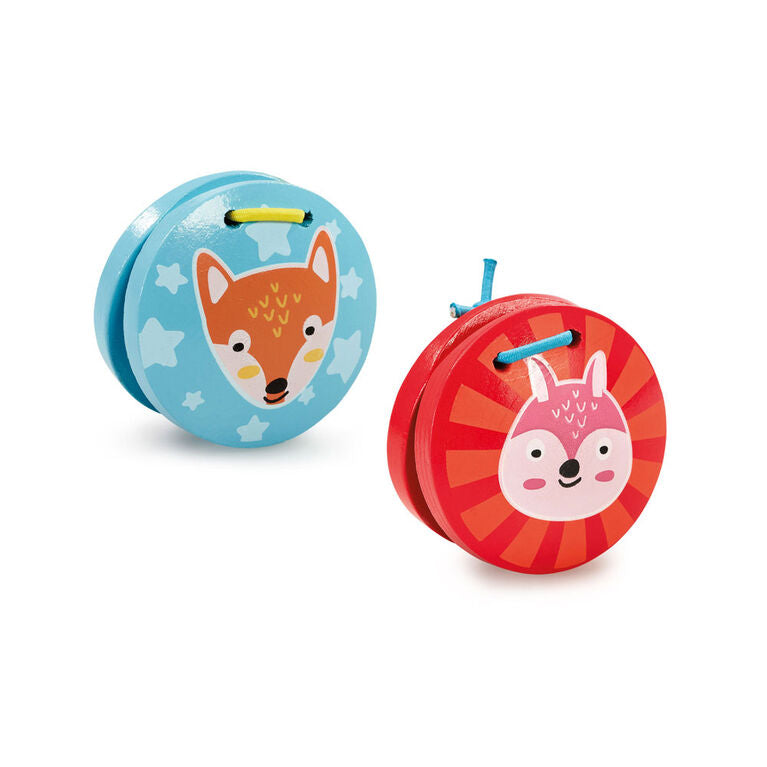 Woodlets Wooden Castanet - (Colors Vary - One Supplied)