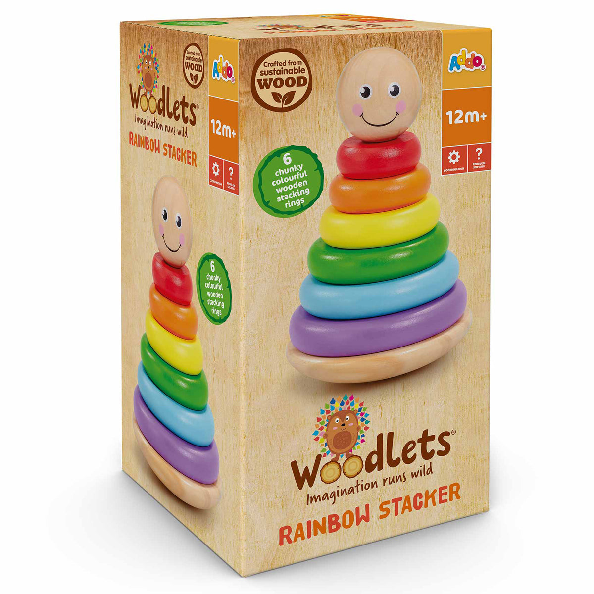 Woodlets Rainbow Stacker Toy