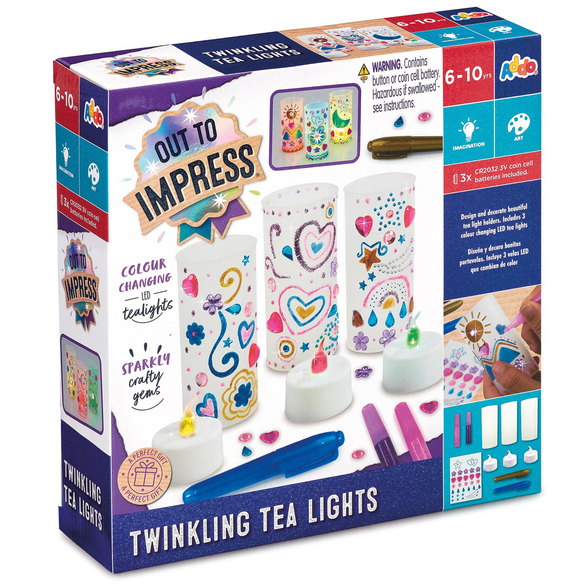 Out to Impress Twinkling Tea Lights Craft Set