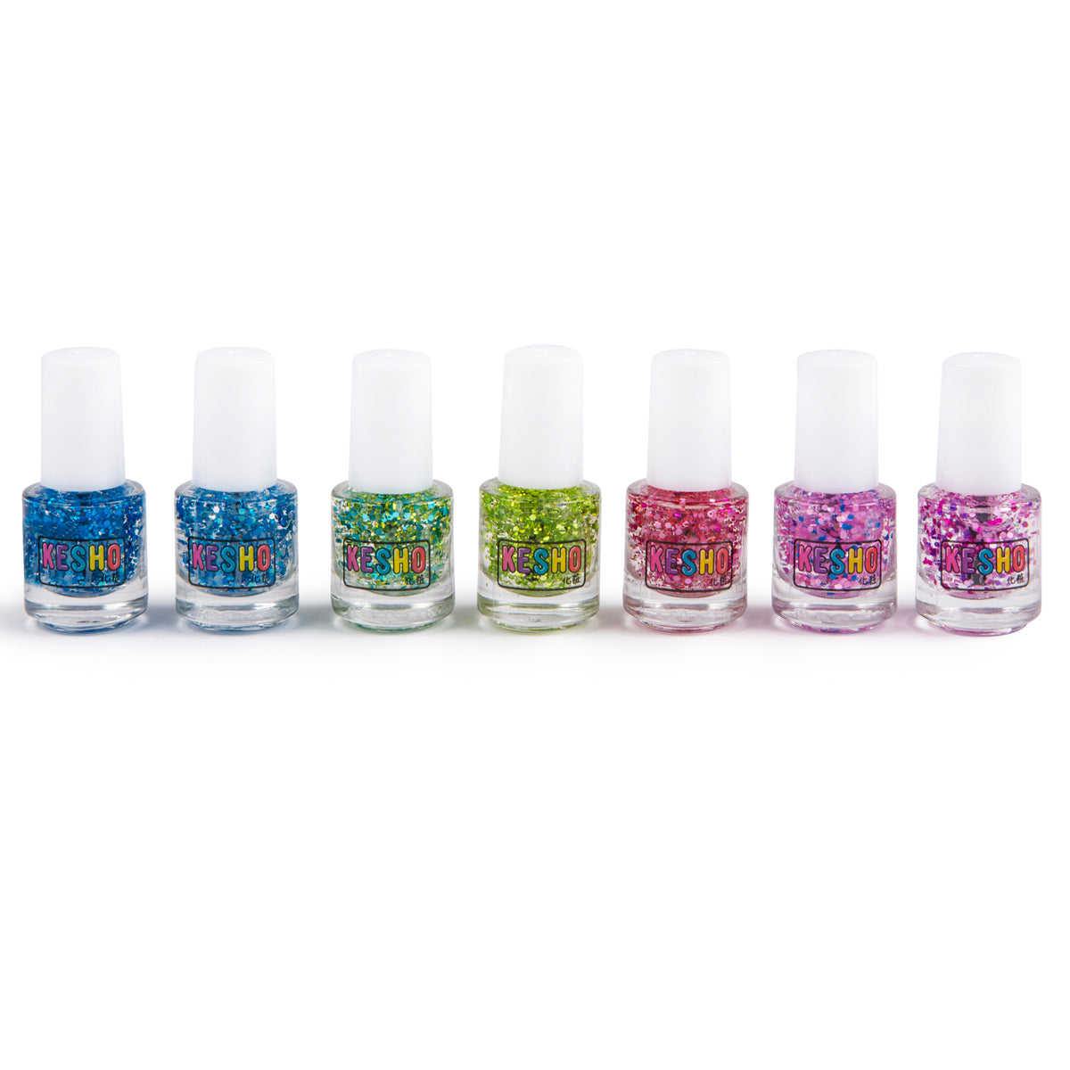 Kesho Rainbow Glitter Nail Polish Set
