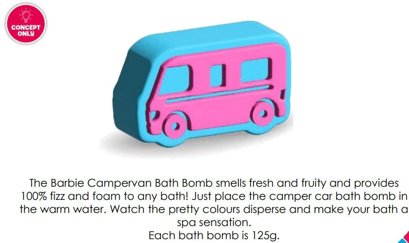 Barbie Bath Bomb Campervan
