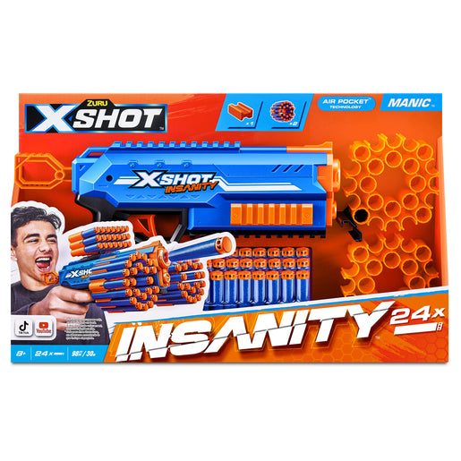 X-Shot Insanity Manic Blaster - 27M Range