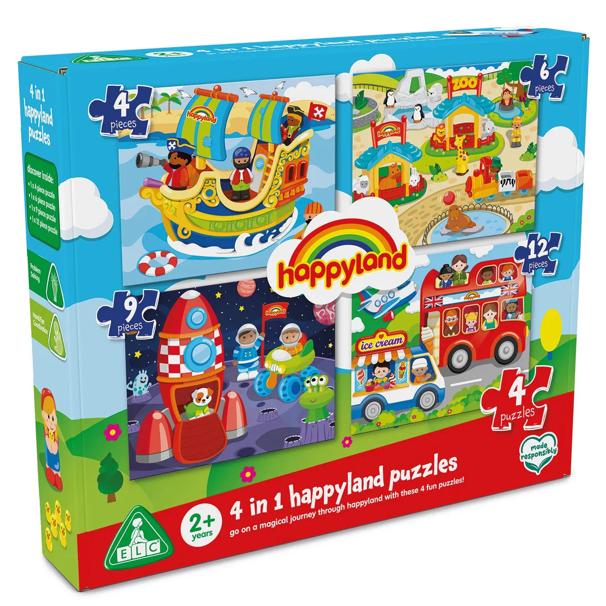 Happyland 4-in-1 Puzzles