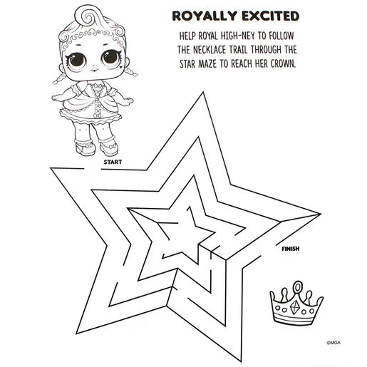 LOL Surprise! Mystery Ink Mess Free Colouring Book