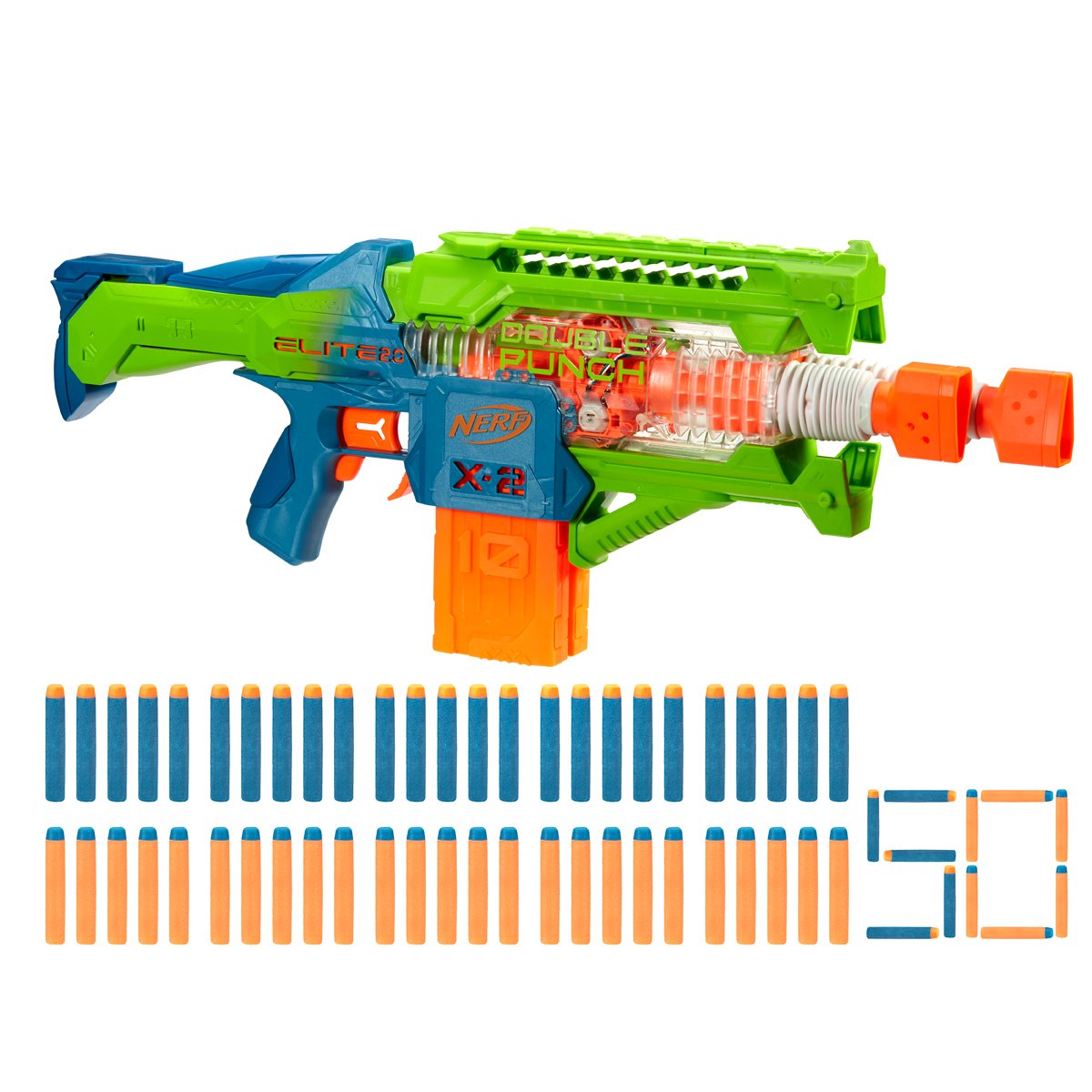 Nerf Elite Double Punch Dart Blaster – The Entertainer Pakistan