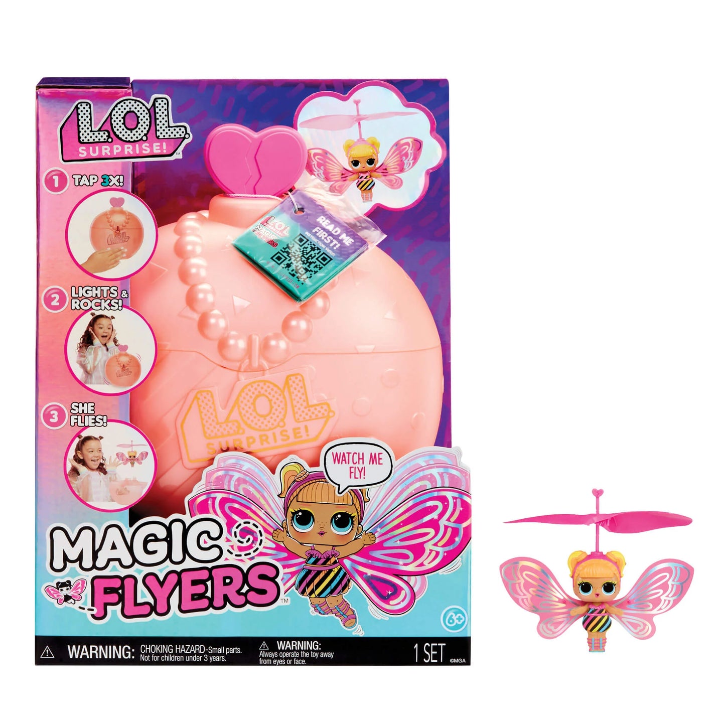 LOL Surprise! Magic Flyers - Flutter Star Doll (Pink Wings)