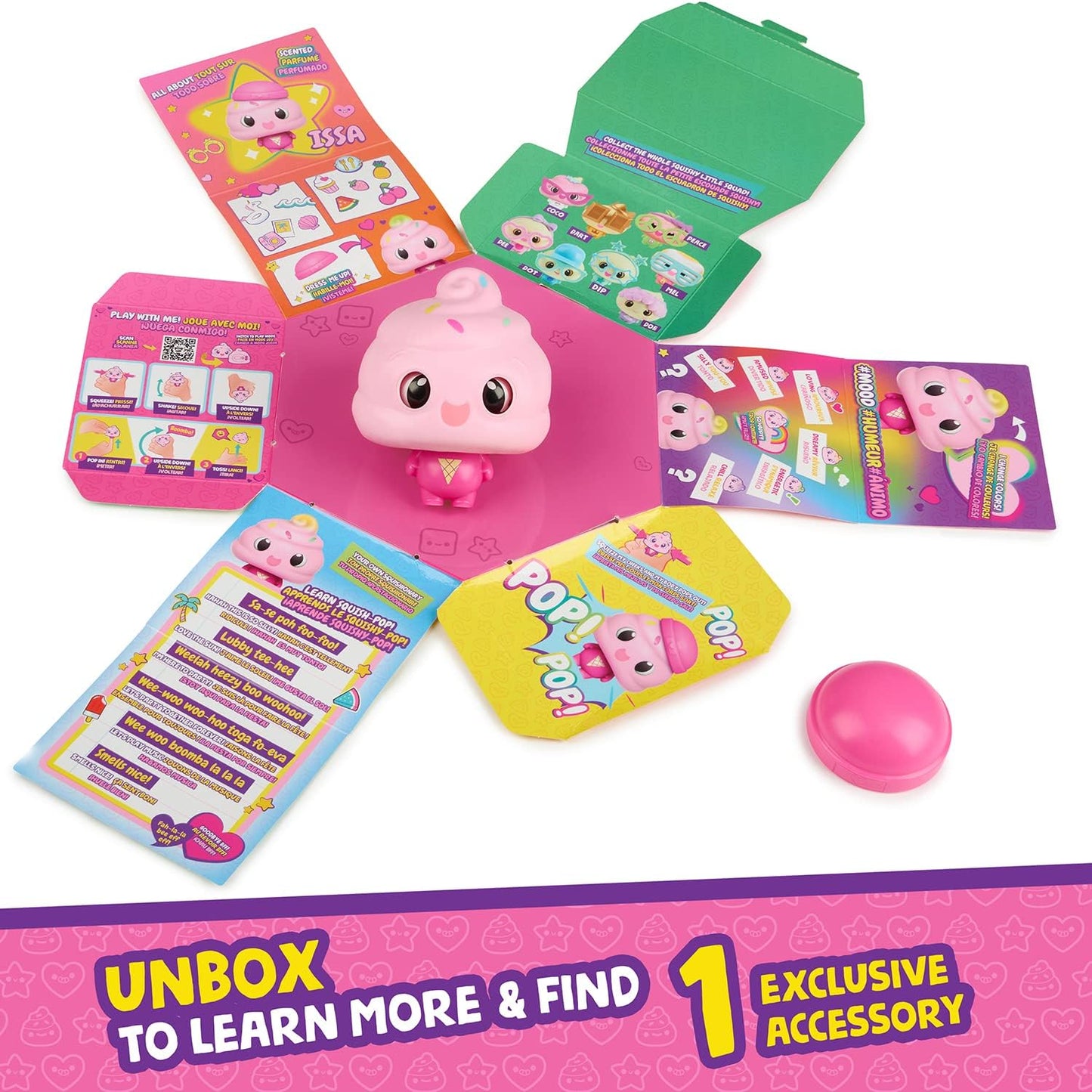 My Squishy Little Ice Cream - Collectible Interactive Doll with Accessories