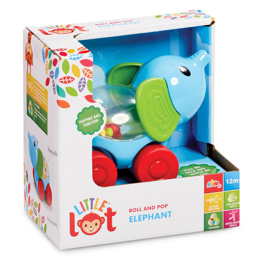 Little Lot Roll and Pop Elephant Activity Toy