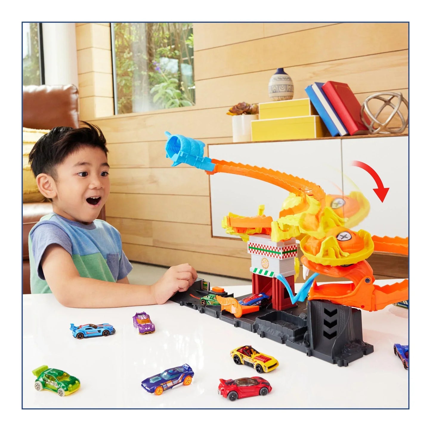 Hot Wheels City Pizza Slam Cobra Attack Playset