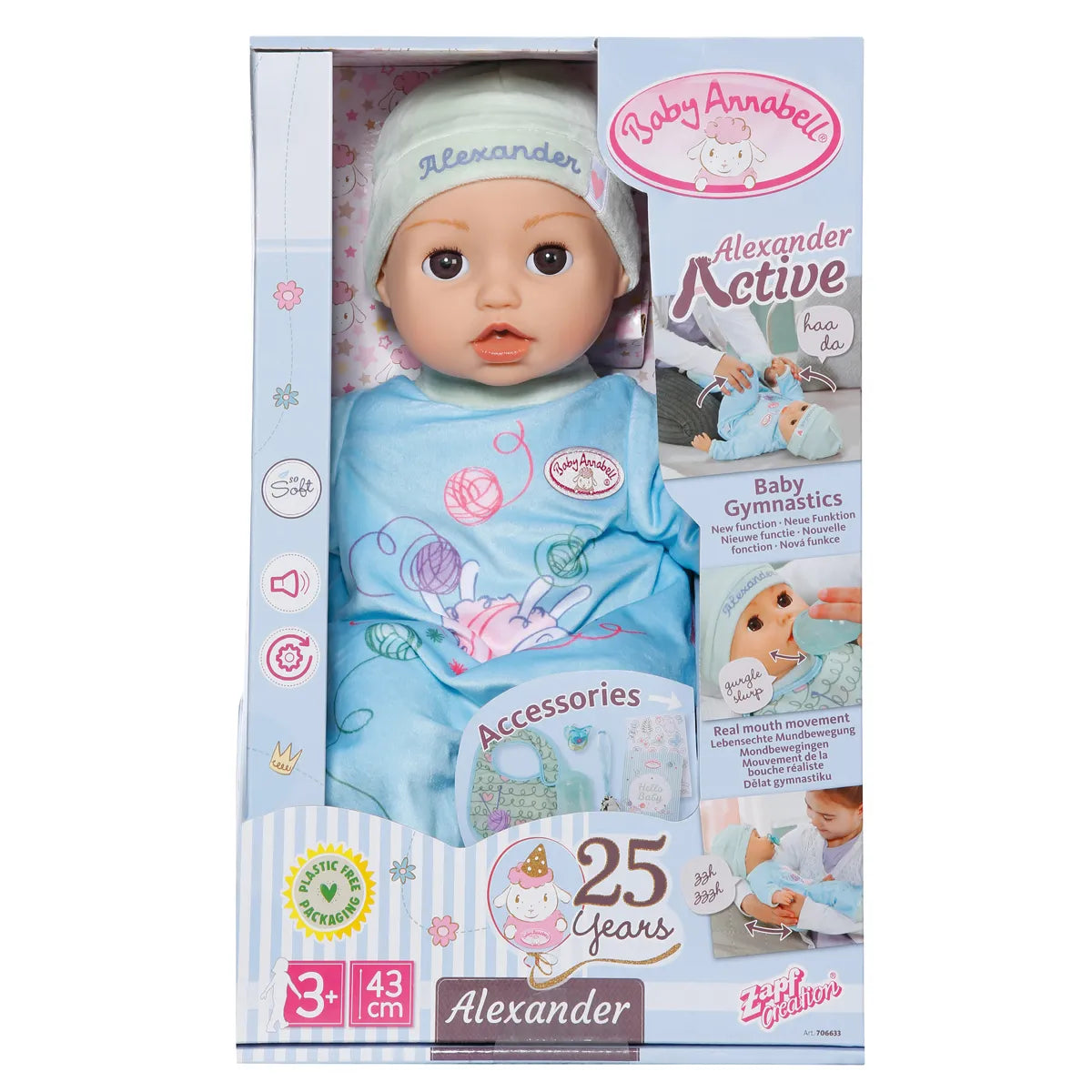 Baby Annabell Active Alexander 43cm Doll – The Entertainer Pakistan
