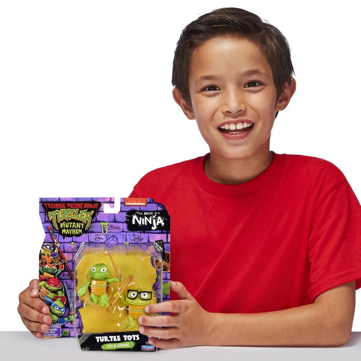 Teenage Mutant Ninja Turtles Mutant Mayhem Leo and Donnie Turtle Tot Figures