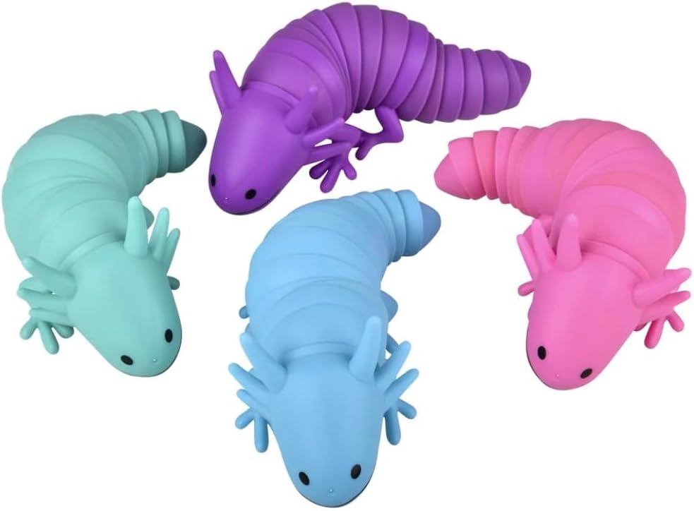 Axolotl Wiggle Fidget Slug - Ocean Themed Sensory Toys (Styles Vary)