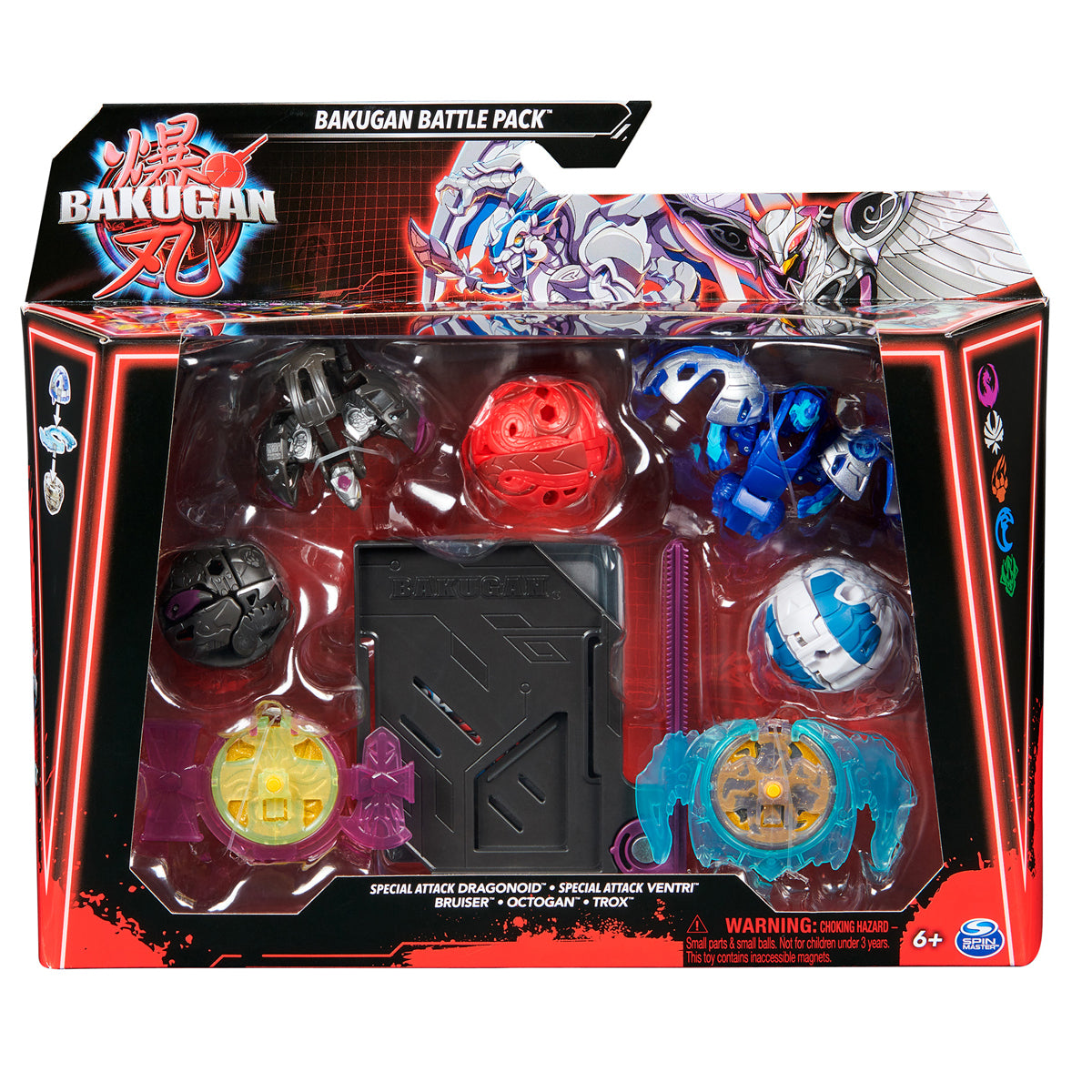 Bakugan Battle Pack Special Attack Dragonoid and Ventri Figures