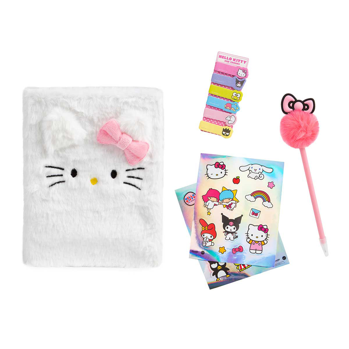 Hello Kitty Fluffy Diary Stationery Craft Set