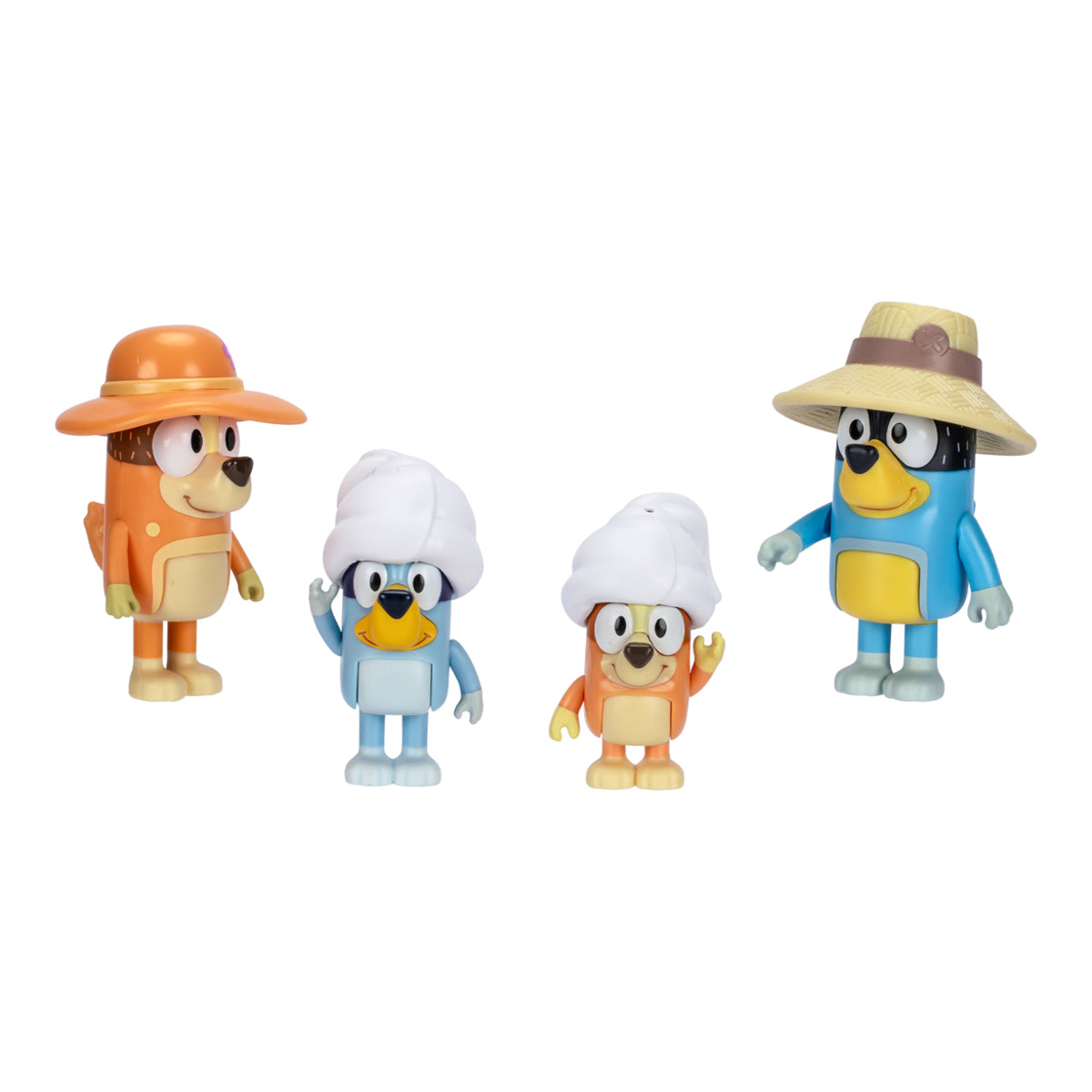 Bluey Heeler Family Trip Figure 4 Pack