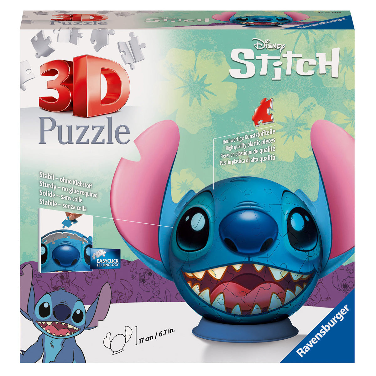 Ravensburger Disney Lilo & Stitch 3D Jigsaw Puzzle 72 Pieces