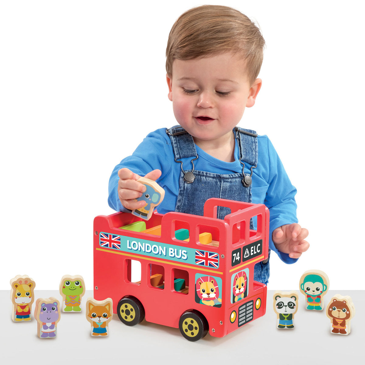 Early Learning Centre Wooden London Bus Playset