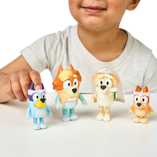 Bluey Wedding Time Figures 4 Pack