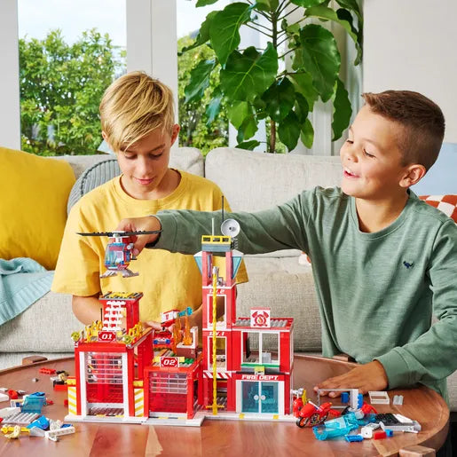 MAX City Fire Adventure Fire Station Construction Set by ZURU