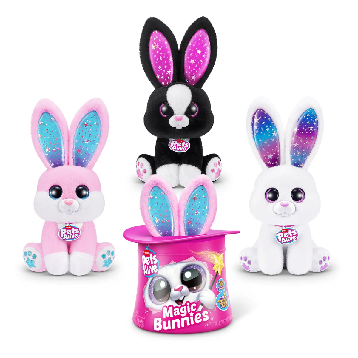 Pets Alive Magic Bunnies Mystery Soft Toy with Surprises by ZURU (Styles Vary)