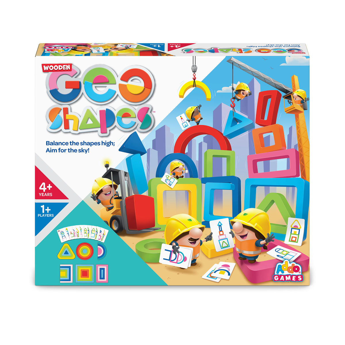 Addo Games Wooden Geo Shapes Game