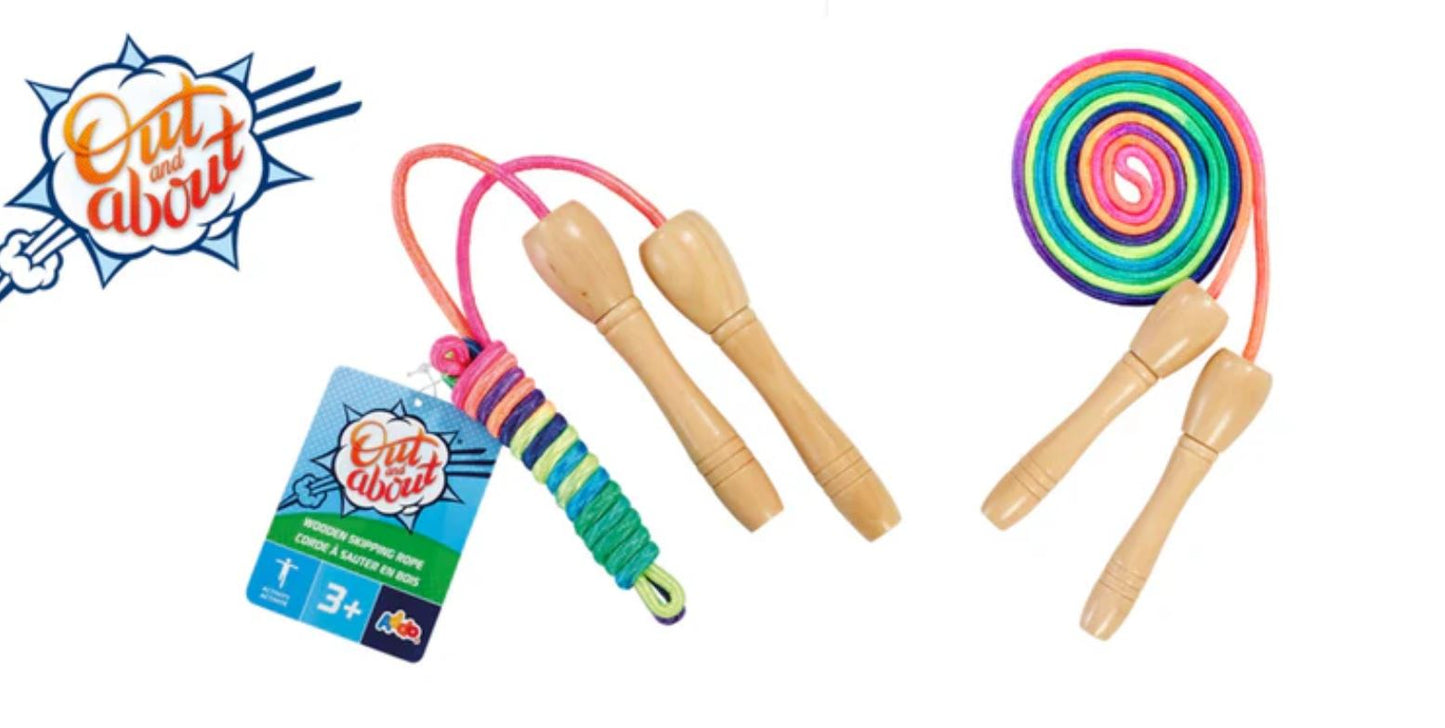 Out And About Wooden Skipping Rope