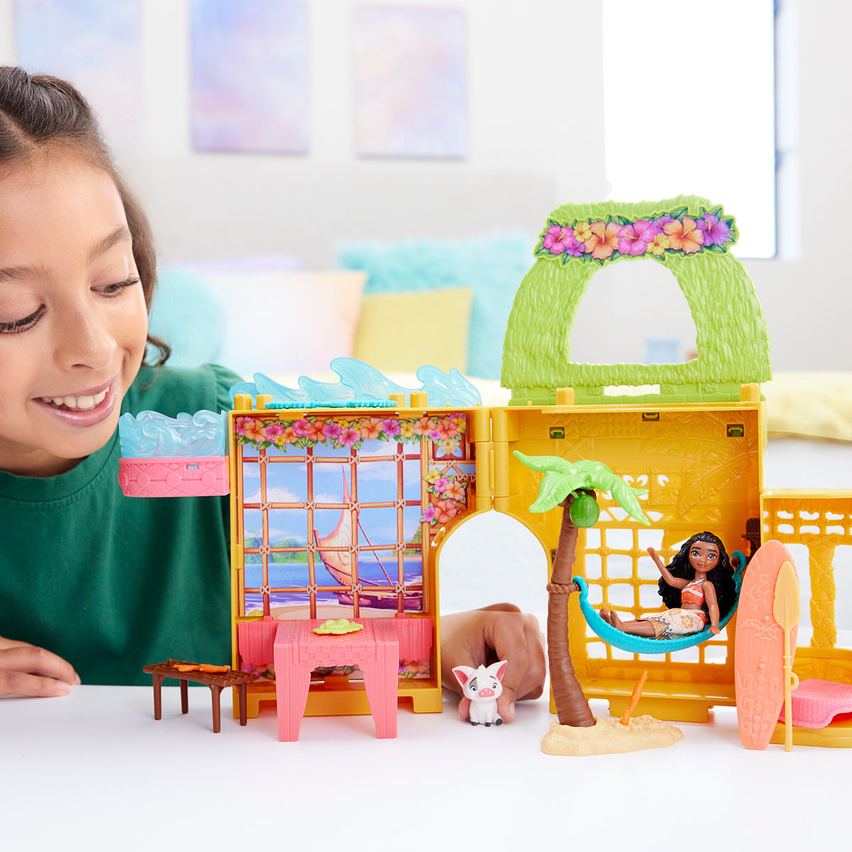 Disney Princess Storytime Stackers Moana's Island Home Playset