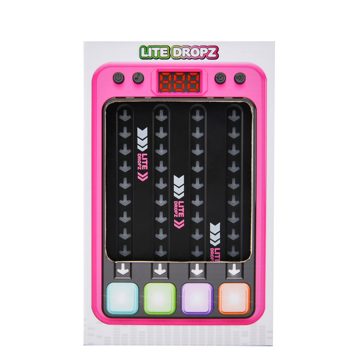 Lite Dropz Pink Electronic Figet Game