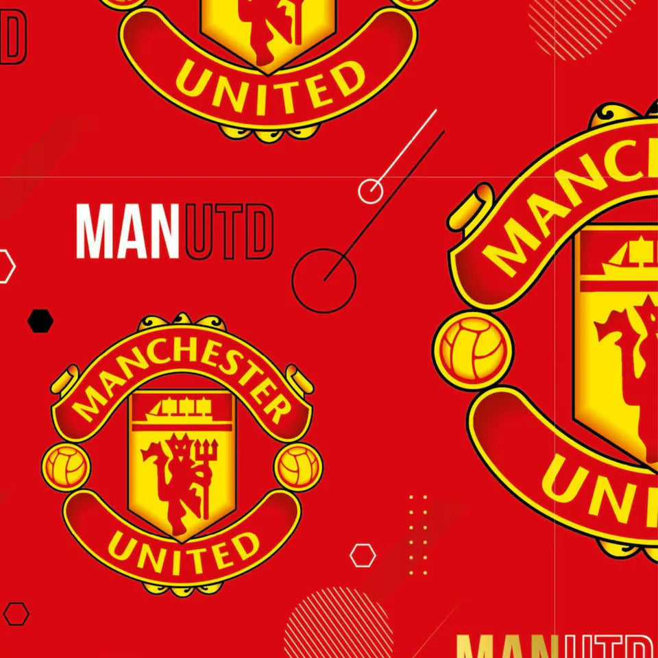 Manchester United FC 2 Sheets & 2 Tags Gift Wrap
