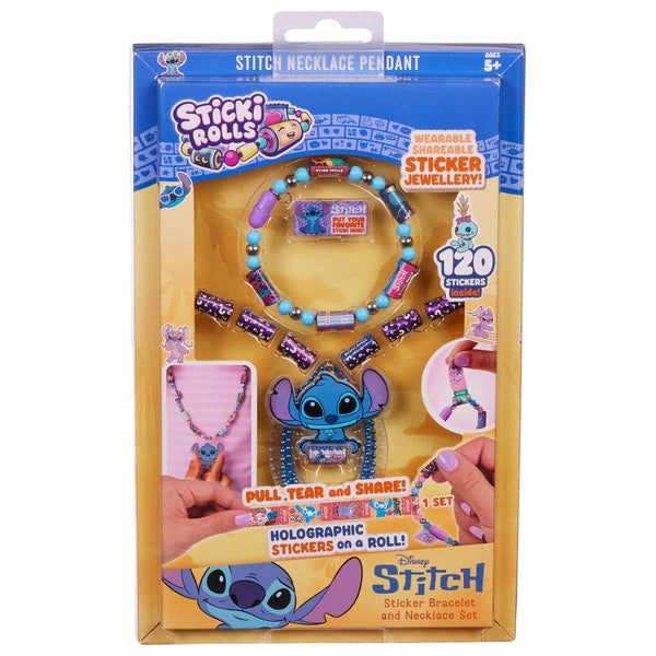 Sticki Rolls Disney Stitch Sticker Jewellery Making Set